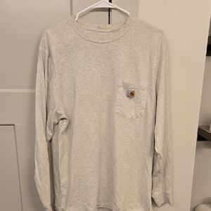 Carhartt Light Gray Long Sleeve Tee
